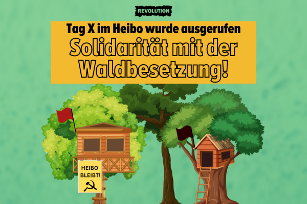 Tag X im Heibo wurde ausgerufen, Solidarität mit der Waldbesetzung!