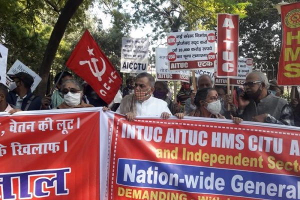 Solidarität mit dem Generalstreik der indischen Gewerkschaften!