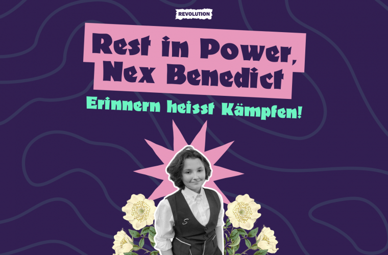 Rest in Power, Nex Benedict – erinnern heißt kämpfen! 