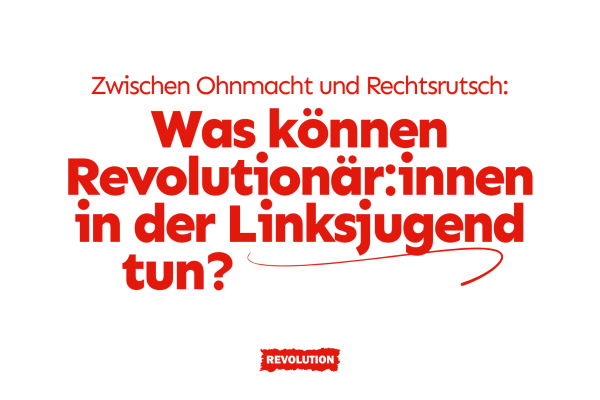 Zwischen Ohmacht und Rechtsrutsch: Was können Revolutionär:innen in der Linksjugend tun?