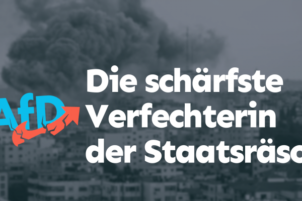 AfD – Die schärfste Verfechterin der Staatsräson