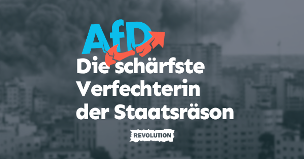 AfD – Die schärfste Verfechterin der Staatsräson
