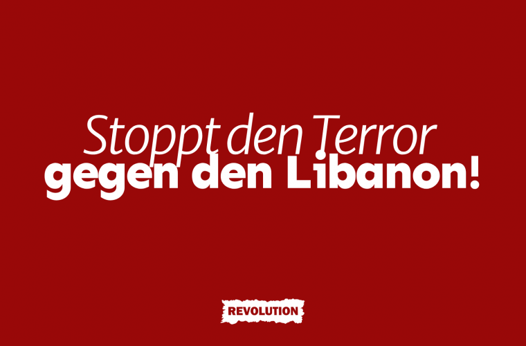 Stoppt den Terror gegen den Libanon!