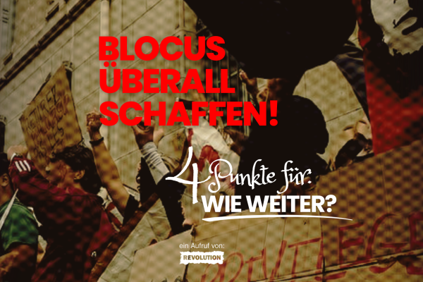 Blocus überall schaffen! 4 Punkte für: wie weiter?